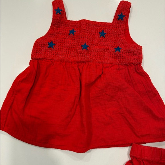 Cat & Jack Vibrant Red Toddler Stars Set - Picture 2 of 7